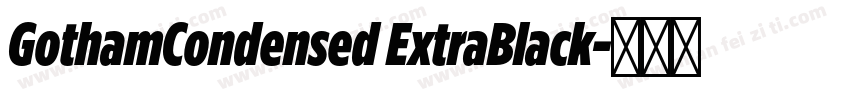 GothamCondensed ExtraBlack字体转换